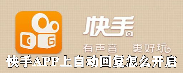 快手APP上自动回复怎么开启