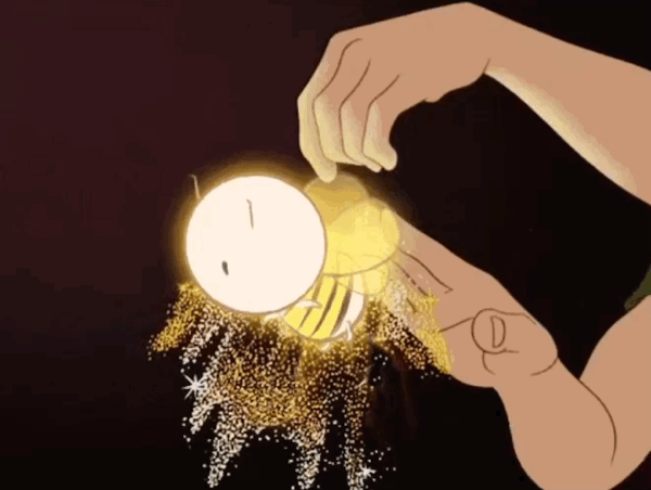 抖音拍蜜蜂抖落小星星表情包