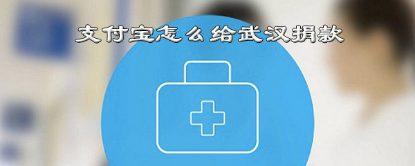 支付宝怎么给武汉捐款