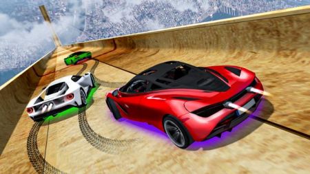 超级汽车特技巨型坡道手机版